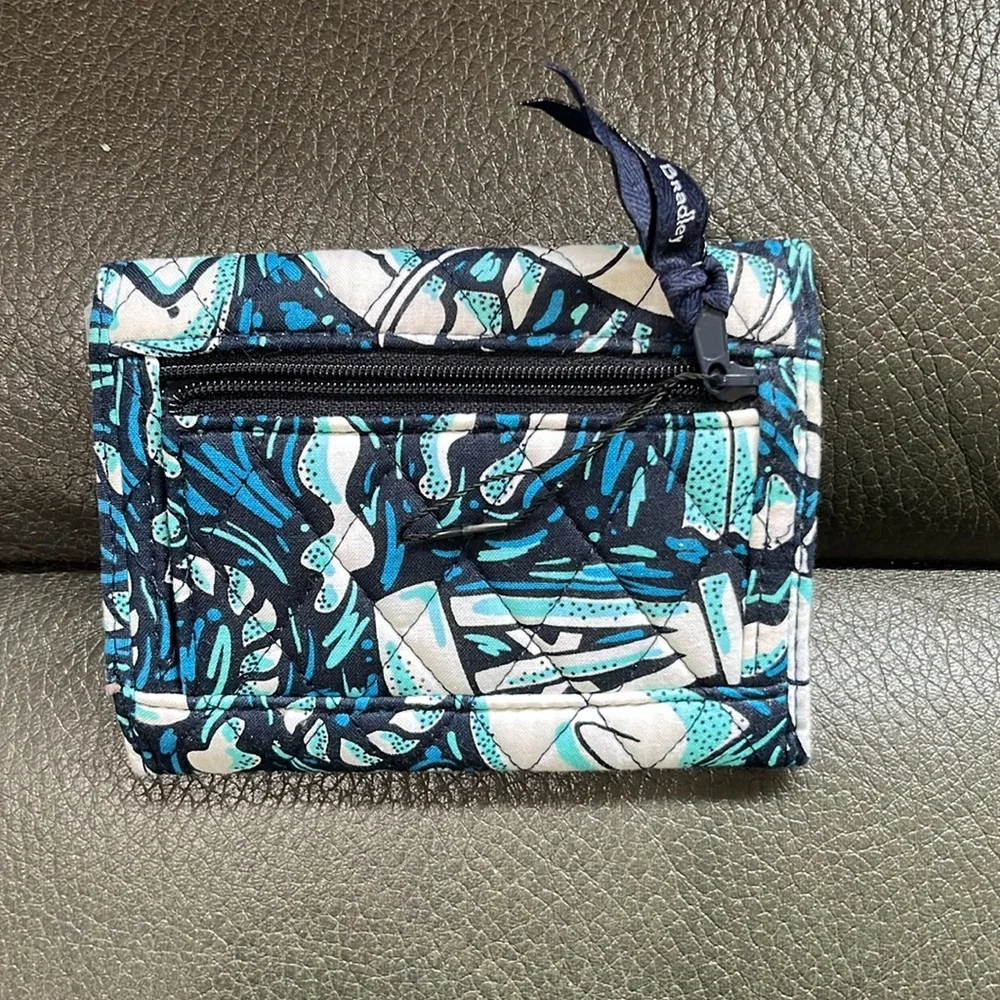 Vera Bradley Blue and Black Wallet - Picture 2 of 6